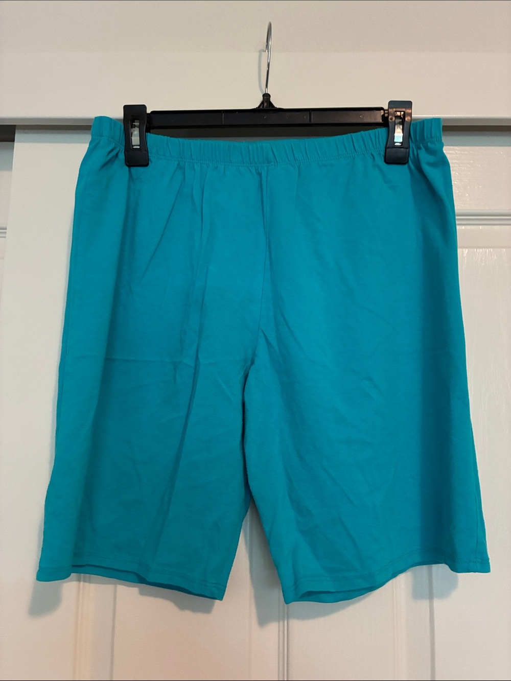 Women’s Elastic-Waist‎ Turquoise Active Shorts